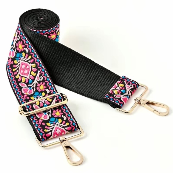 🌸 NWOT! Embroidered Crossbody/Shoulder Bag Strap - Picture 2 of 6
